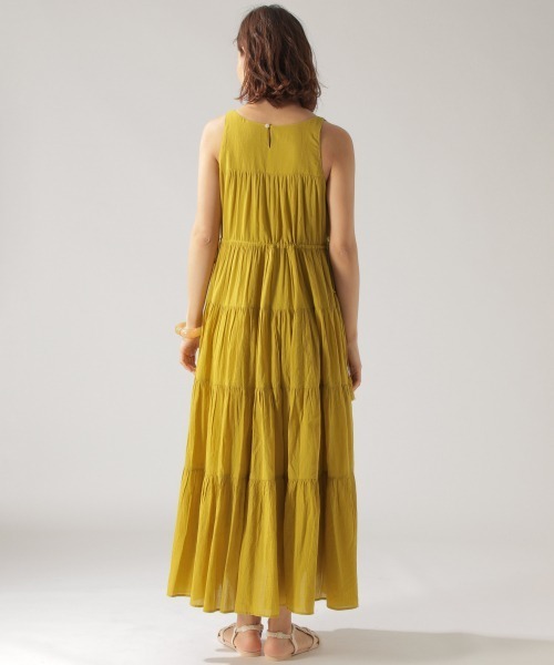 BAYFLOW（ベイフロー）の「ティアードワンピース（ワンピース・レディース・オレンジ/マスタード/チャコール・FREE）」の7枚目の写真