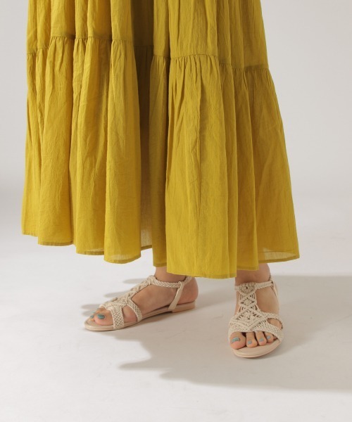 BAYFLOW（ベイフロー）の「ティアードワンピース（ワンピース・レディース・オレンジ/マスタード/チャコール・FREE）」の16枚目の写真