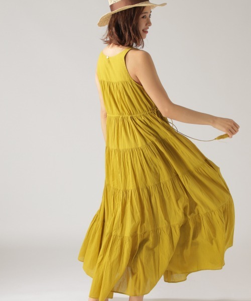 BAYFLOW（ベイフロー）の「ティアードワンピース（ワンピース・レディース・オレンジ/マスタード/チャコール・FREE）」の15枚目の写真