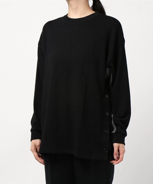 TRAP/U (トラップユー)の「【TRAP/U】サイドボタン 長袖カットソー(Tシャツ/カットソー・メンズ・カーキ/チャコールグレー/ブラック/ベージュ・MEDIUM/LARGE)」の21枚目の写真