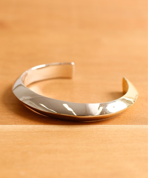 ACE by morizane ゴールドオープンバングル エースバイモリザネ　S エースバイモリザネ ACE by morizane |square cuff [SN900101