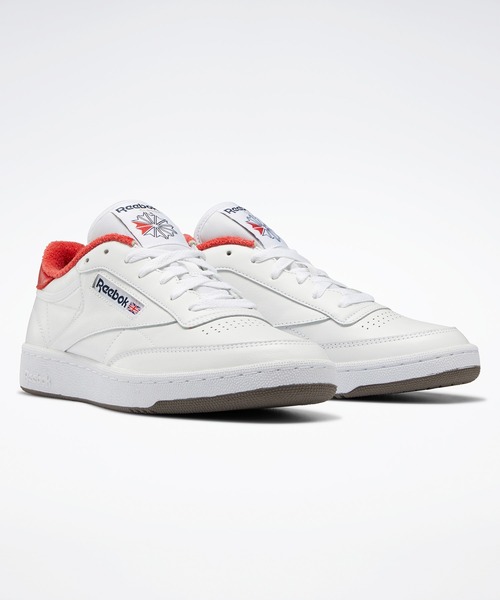Reebok(リーボック)の「Eric Emanuel クラブシー 85(スニーカー・メンズ・ホワイト×レッド/ホワイト×ブルー/ホワイト×パープル・25.5cm/26.5cm/27.5cm/26.0cm/27.0cm/28.0cm/24.5cm/24.0cm/25.0cm/23.5cm)」の12枚目の写真