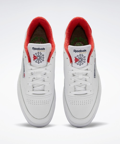 Reebok(リーボック)の「Eric Emanuel クラブシー 85(スニーカー・メンズ・ホワイト×レッド/ホワイト×ブルー/ホワイト×パープル・25.5cm/26.5cm/27.5cm/26.0cm/27.0cm/28.0cm/24.5cm/24.0cm/25.0cm/23.5cm)」の15枚目の写真