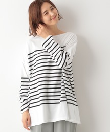 LEPSIM | ボーダーワイドロンT　888466(Tシャツ/カットソー)