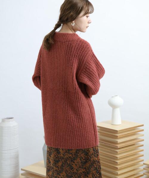 SENSE OF PLACE by URBAN RESEARCH（センスオブプレイスバイアーバンリサーチ）の「アゼルーズアイレットセーター（ニット/セーター・レディース・ブラック/ピンク/グリーン/アイボリー・FREE）」の11枚目の写真