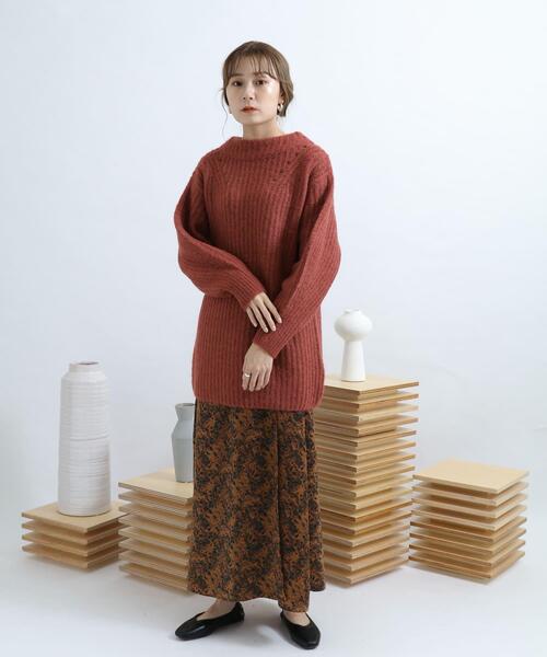 SENSE OF PLACE by URBAN RESEARCH（センスオブプレイスバイアーバンリサーチ）の「アゼルーズアイレットセーター（ニット/セーター・レディース・ブラック/ピンク/グリーン/アイボリー・FREE）」の12枚目の写真