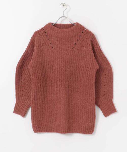 SENSE OF PLACE by URBAN RESEARCH（センスオブプレイスバイアーバンリサーチ）の「アゼルーズアイレットセーター（ニット/セーター・レディース・ブラック/ピンク/グリーン/アイボリー・FREE）」の14枚目の写真