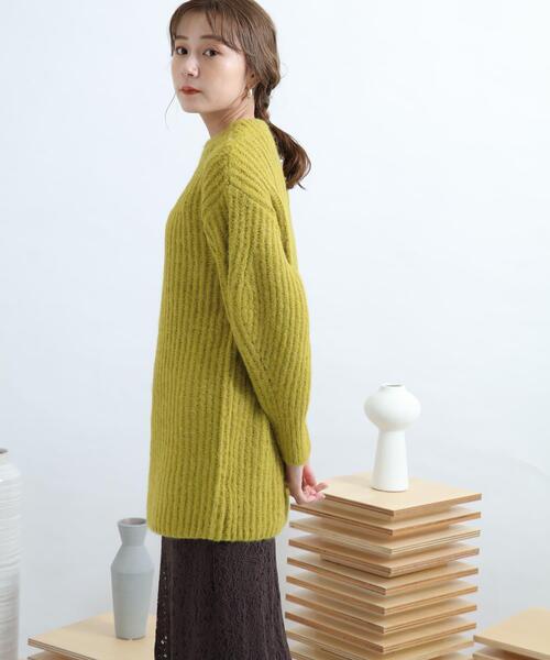 SENSE OF PLACE by URBAN RESEARCH（センスオブプレイスバイアーバンリサーチ）の「アゼルーズアイレットセーター（ニット/セーター・レディース・ブラック/ピンク/グリーン/アイボリー・FREE）」の16枚目の写真