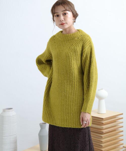 SENSE OF PLACE by URBAN RESEARCH（センスオブプレイスバイアーバンリサーチ）の「アゼルーズアイレットセーター（ニット/セーター・レディース・ブラック/ピンク/グリーン/アイボリー・FREE）」の17枚目の写真