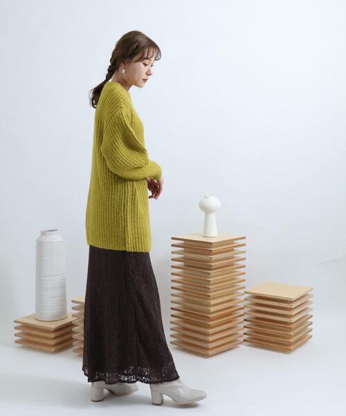 SENSE OF PLACE by URBAN RESEARCH（センスオブプレイスバイアーバンリサーチ）の「アゼルーズアイレットセーター（ニット/セーター・レディース・ブラック/ピンク/グリーン/アイボリー・FREE）」の18枚目の写真