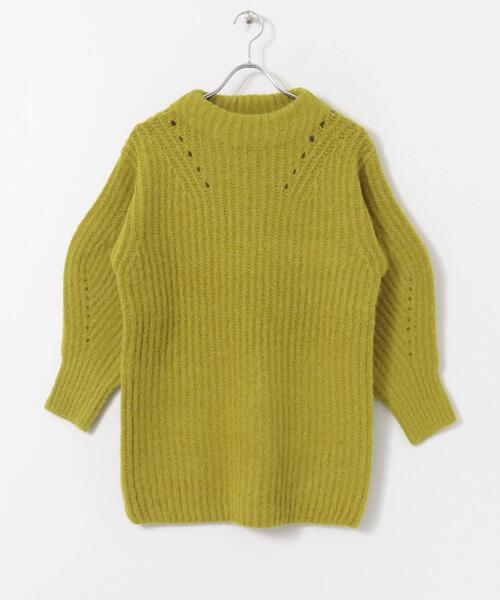 SENSE OF PLACE by URBAN RESEARCH（センスオブプレイスバイアーバンリサーチ）の「アゼルーズアイレットセーター（ニット/セーター・レディース・ブラック/ピンク/グリーン/アイボリー・FREE）」の19枚目の写真