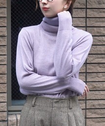 【着膨れないのに、あったかい】発熱 ヒートフル ニットウエア［タートルネック］