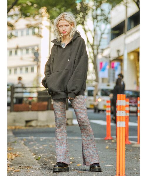 jouetie（ジュエティ）の「メランジイージーパンツ（その他パンツ・レディース・ピンク/ブルー・MEDIUM）」の4枚目の写真