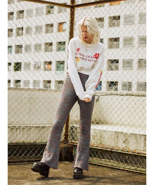 jouetie（ジュエティ）の「メランジイージーパンツ（その他パンツ・レディース・ピンク/ブルー・MEDIUM）」の5枚目の写真