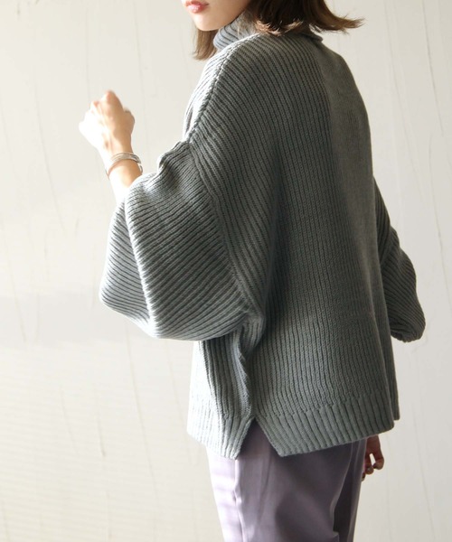 Chillfar（チルファー）の「アゼ編みだぼっとハイネックニット