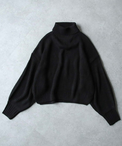 Chillfar（チルファー）の「アゼ編みだぼっとハイネックニット