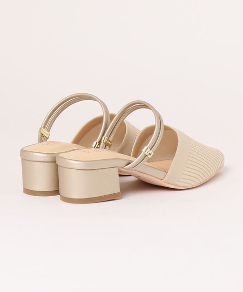 GeeRA(ジーラ)の「2WAYストラップニットミュール(サンダル・レディース・ベージュ/グレー/イエロー/ブラック・LARGE/X-LARGE/SMALL/MEDIUM)」の5枚目の写真