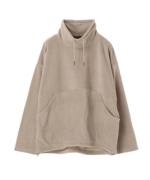AMERICAN HOLIC(アメリカンホリック)の「スタンドカラーポケット付きフリースプルオーバー *(Tシャツ/カットソー・レディース・ブラック/ベージュ/モカ・M/L)」の4枚目の写真