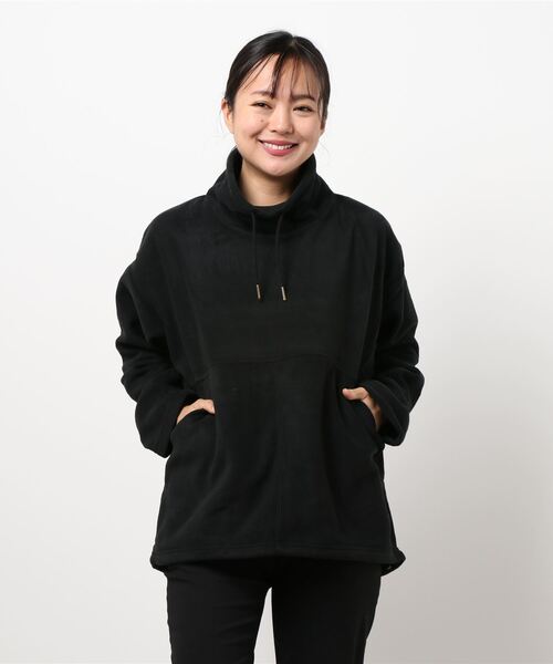 AMERICAN HOLIC(アメリカンホリック)の「スタンドカラーポケット付きフリースプルオーバー *(Tシャツ/カットソー・レディース・ブラック/ベージュ/モカ・M/L)」の8枚目の写真