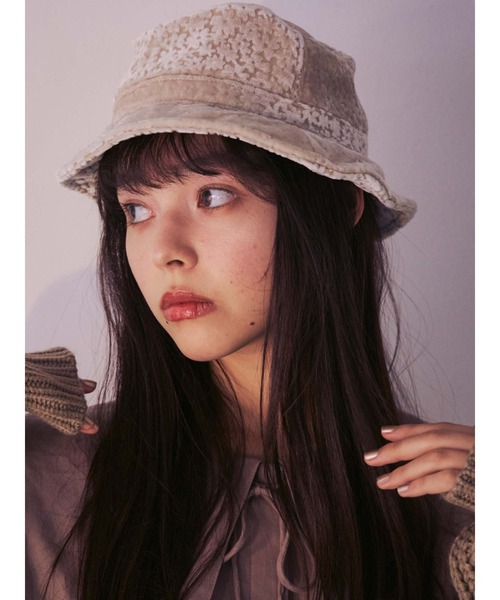 merry jenny】floralコンビフーディージャケット ミント merry