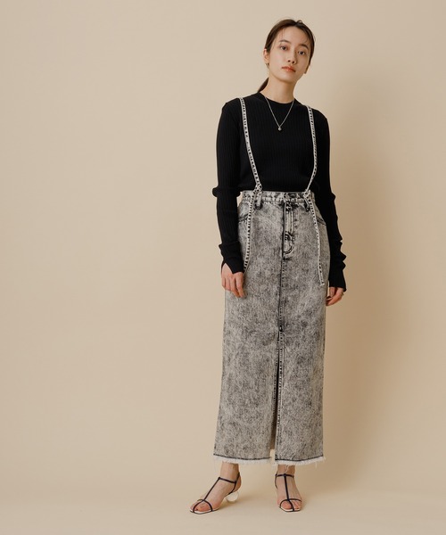 ADAM ET ROPE'（アダムエロペ）の「ワイドリブニットプルオーバー（ニット/セーター・レディース・ブラック/ミント/クリーム・FREE）」の11枚目の写真