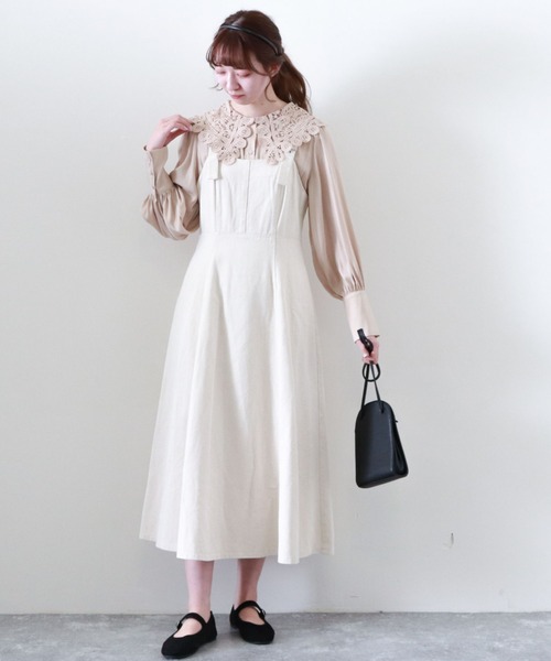 ワンピースフレアデニムジャンパースカート ワンピース Archives アルシーヴ のファッション