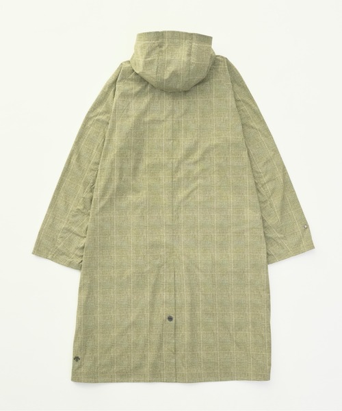 美品 デサント ポーズ L フーデッド オーバーコート ブラウン 撥水 軽量 DESCENTE PAUSE（デサントポーズ）の「フーデッドコート