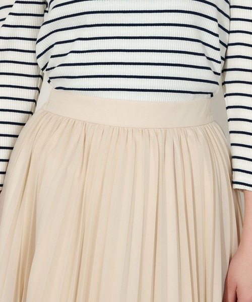 natural couture（ナチュラルクチュール）の「やわらかシアープリーツラップスカート（スカート・レディース・ミント/サックスブルー/ブラウン/オフホワイト・FREE）」の21枚目の写真