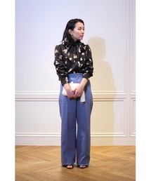 極美品✨ルルウィルビー　アンサンブル　22SS　花柄　セット　2　白　大人可愛い 極美品✨ルルウィルビー アンサンブル 22SS 花柄 セット 2 白