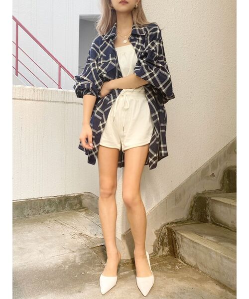 GYDA（ジェイダ）の「スウェットベアロンパース（つなぎ/オールインワン・レディース・オフホワイト/チャコールグレー/グレー・FREE）」の11枚目の写真