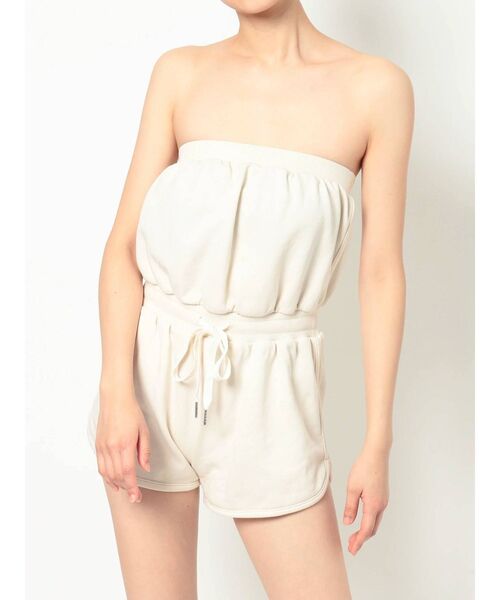 GYDA（ジェイダ）の「スウェットベアロンパース（つなぎ/オールインワン・レディース・オフホワイト/チャコールグレー/グレー・FREE）」の17枚目の写真