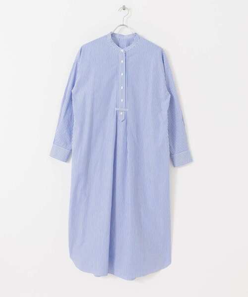 URBAN RESEARCH（アーバンリサーチ）の「スキッパーシャツワンピース（ワンピース・レディース・ベージュ/ホワイト/ストライプ・FREE）」の6枚目の写真