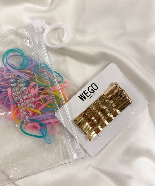 WEGO(ウィゴー)の「WEGO/ジップ付きSETゴム(ヘアゴム・レディース・その他5/その他2/その他3/その他4/その他6/その他1・FREE)」の1枚目の写真
