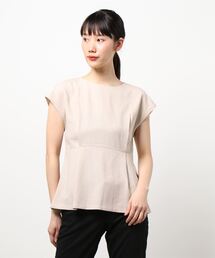 m.f.editorial | ＊エムエフエディトリアルレディース/m.f.editorial：Women 麻調合繊 セットアップ 半袖プルオーバーブラウス（セットアップアイテムございます）(シャツ/ブラウス)