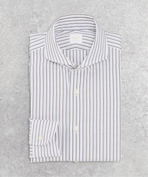 ホリゾンタルカラー パナマ ストライプシャツ