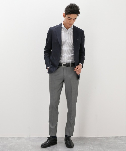 EDIFICE（エディフィス）の「ホリゾンタルカラー パナマ ストライプシャツ（ビジネスシャツ・メンズ・チョコ・39/38/40/37）」の13枚目の写真