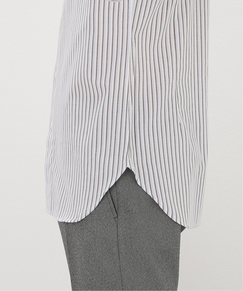 EDIFICE（エディフィス）の「ホリゾンタルカラー パナマ ストライプシャツ（ビジネスシャツ・メンズ・チョコ・39/38/40/37）」の6枚目の写真