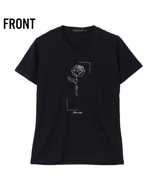 GOSTAR DE FUGA(ゴスタール ジフーガ)の「『GOSTAR DE FUGA』ラインストーン半袖VネックTシャツ(Tシャツ/カットソー・メンズ・ホワイト/ブラック・M/L)」の13枚目の写真