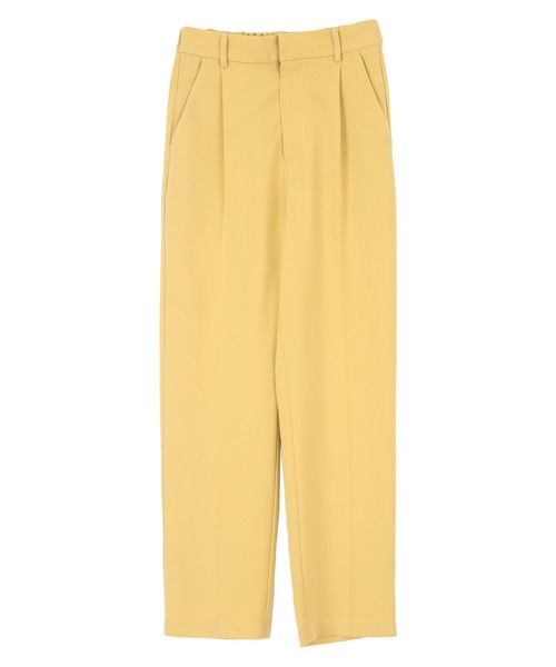 titivate（ティティベイト）の「ｾﾝﾀｰﾌﾟﾚｽｽﾗｯｸｽﾃｰﾊﾟｰﾄﾞﾊﾟﾝﾂ（その他パンツ・レディース・ベージュ/チャコール/イエロー/ライトグリーン・M/S/L）」の9枚目の写真