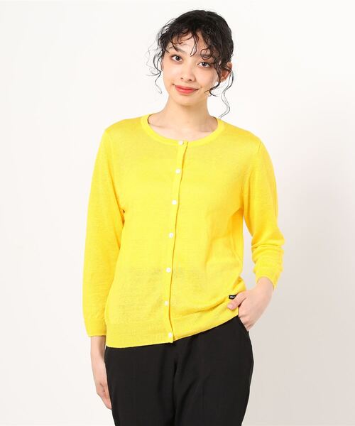 MANASTASH（マナスタッシュ）の「MANASTASH/マナスタッシュ　リネン　UVカットカーディガン（カーディガン/ボレロ・レディース・ブラック/グレー/レッド/ブラウン/イエロー・FREE）」の4枚目の写真