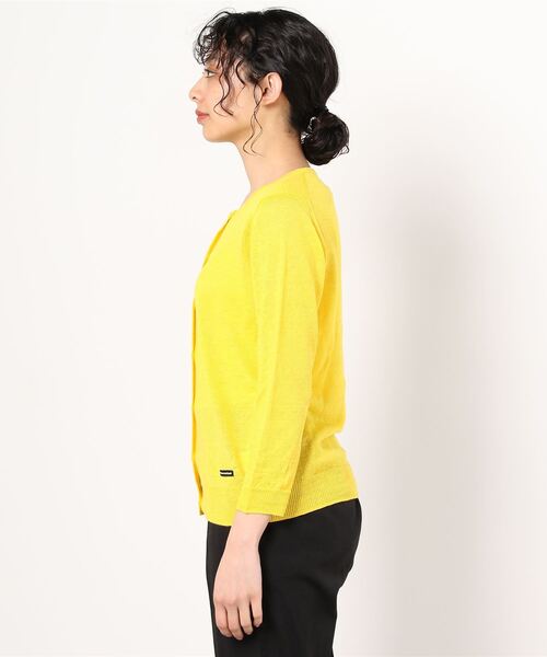 MANASTASH（マナスタッシュ）の「MANASTASH/マナスタッシュ　リネン　UVカットカーディガン（カーディガン/ボレロ・レディース・ブラック/グレー/レッド/ブラウン/イエロー・FREE）」の6枚目の写真