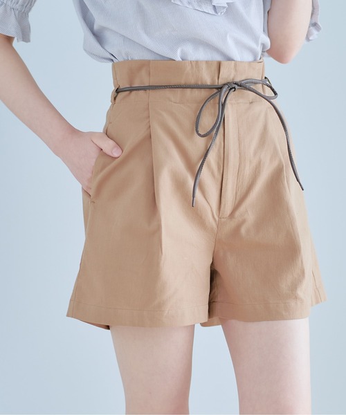 OLIVE des OLIVE（オリーブデオリーブ）の「リボン付きハイウエストショートパンツ（その他パンツ・レディース・ブルー/ワンウォッシュ/ダークベージュ・FREE）」の13枚目の写真