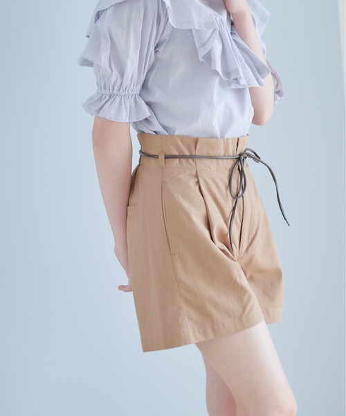 OLIVE des OLIVE（オリーブデオリーブ）の「リボン付きハイウエストショートパンツ（その他パンツ・レディース・ブルー/ワンウォッシュ/ダークベージュ・FREE）」の19枚目の写真