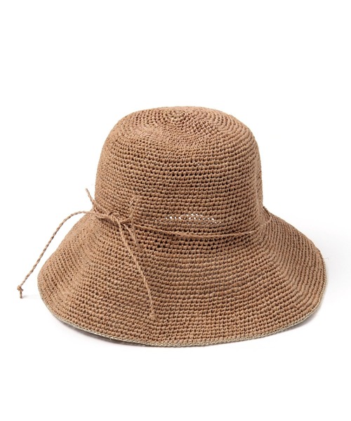 niko and...（ニコアンド）の「オリジナルラフィアキャペリンハット（ハット・レディース・ピンク/ライトブラウン/モカ/ナチュラル・FREE）」の2枚目の写真