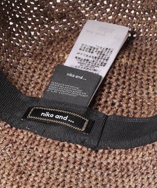 niko and...（ニコアンド）の「オリジナルラフィアキャペリンハット（ハット・レディース・ピンク/ライトブラウン/モカ/ナチュラル・FREE）」の13枚目の写真