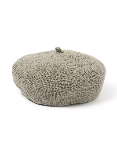 ALAND（エーランド）の「【UNISEX】3.3Field Trip／ニットベレー　2948948（ハンチング/ベレー帽・レディース・カーキ/アイボリー・FREE）」の2枚目の写真