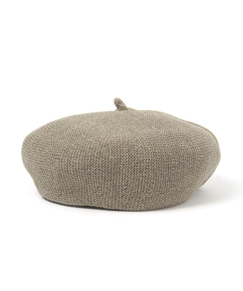 ALAND（エーランド）の「【UNISEX】3.3Field Trip／ニットベレー　2948948（ハンチング/ベレー帽・レディース・カーキ/アイボリー・FREE）」の3枚目の写真