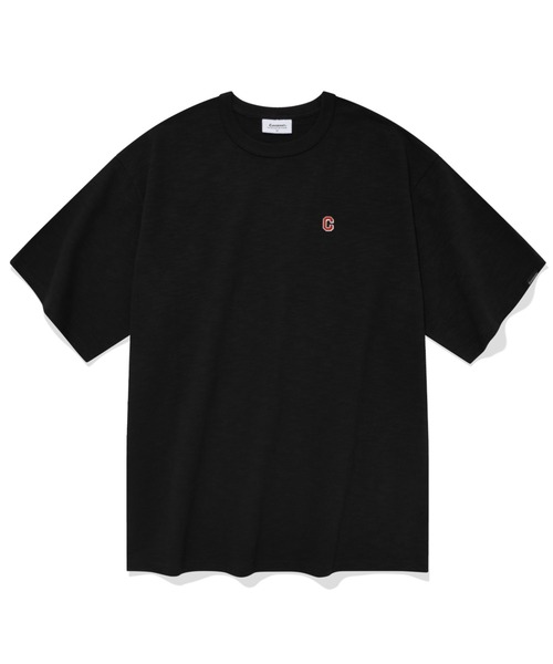 COVERNAT（カバーナット）の「【COVERNAT】C LOGO WAPPEN S/S TEE / カバーナット Cロゴ ワッペン ワンポイント Tシャツ（Tシャツ/カットソー・メンズ・ホワイト/ブラック/グレー/ブルーグリーン・SMALL/MEDIUM/LARGE/X-LARGE）」の3枚目の写真