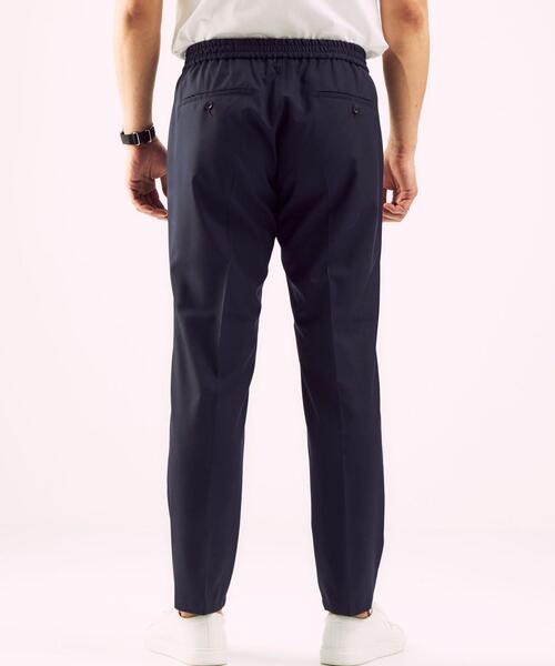 green label relaxing（グリーンレーベルリラクシング）の「[ カノニコ ] CANONICO トロ無地 01 イージーパンツ 1プリーツ スラックス（スラックス・メンズ・ネイビー/ブラック・MEDIUM/SMALL/X-LARGE/LARGE）」の6枚目の写真