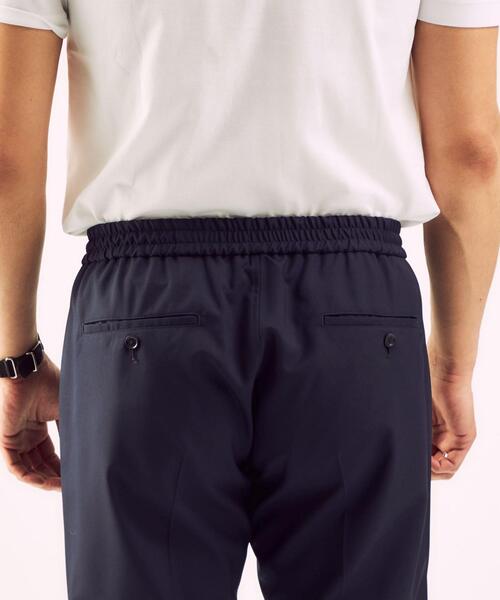 green label relaxing（グリーンレーベルリラクシング）の「[ カノニコ ] CANONICO トロ無地 01 イージーパンツ 1プリーツ スラックス（スラックス・メンズ・ネイビー/ブラック・MEDIUM/SMALL/X-LARGE/LARGE）」の3枚目の写真